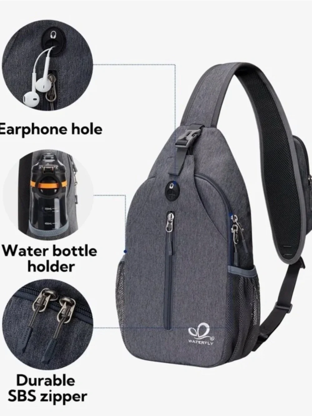 Waterfly Urban Elite 2.0 UltraLight Crossbody Bag